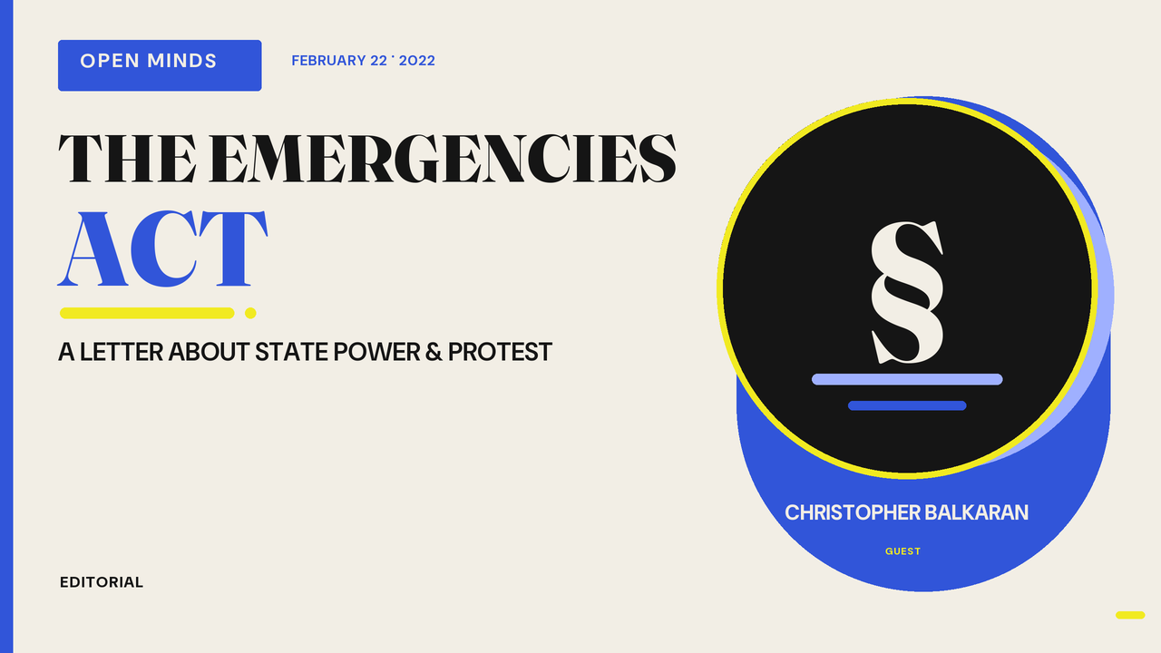 Episode artwork for “My Concerns over the Invocation of the Emergencies Act”